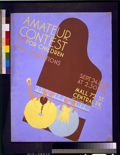 Amateur contest for children Final eliminations, Sept. 24, 1936.