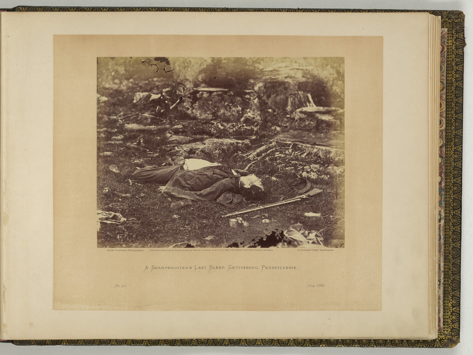 A Sharpshooter's Last Sleep, Gettysburg, Pennsylvania — historic image