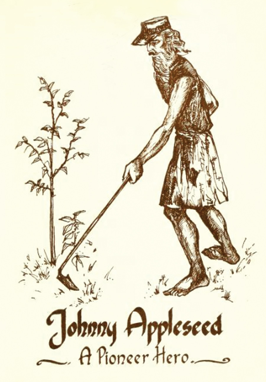 [Johnny Appleseed] / Wm. Gropper., [1941] — antique lithograph