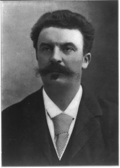 [Guy de Maupassant, 1850-1893, bust portrait]