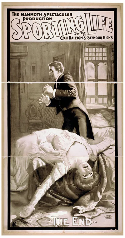 The mammoth spectacular production Sporting life written by Cecil Raleigh & Seymour Hicks.
