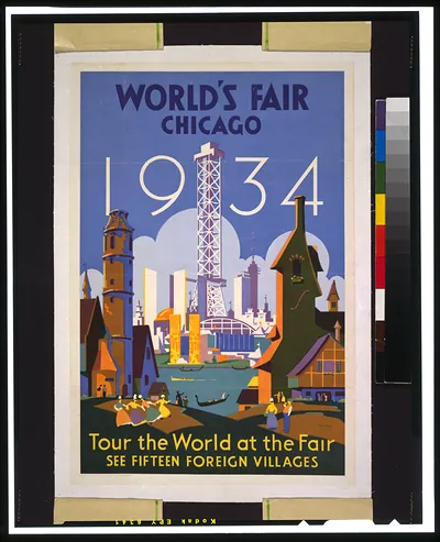 World's fair - Chicago - 1934 Tour the world at the fair--See fifteen foreign villages / Weimer Pursell.