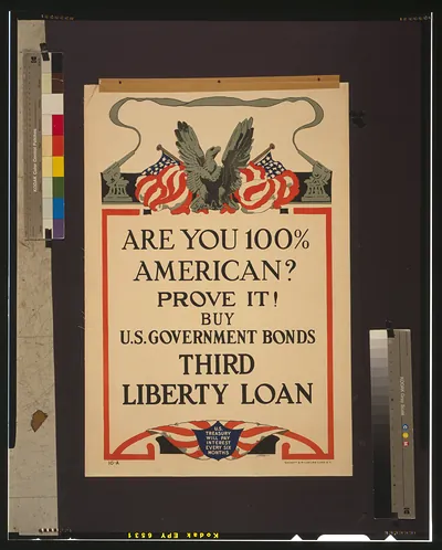 Are you 100% American? Prove it! Buy U.S. government bonds Third Liberty Loan / Stern ; Sackett & Wilhelms Corp. N.Y.