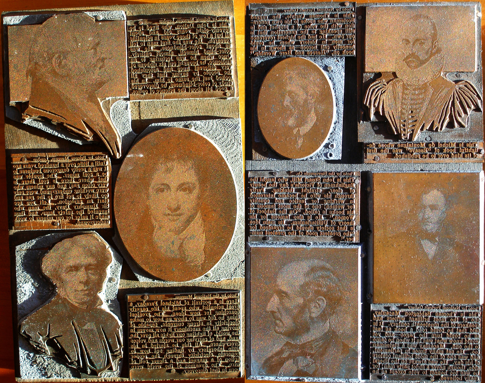 Copper Printing Plates - Set 3 mrs. gemstone — historic print