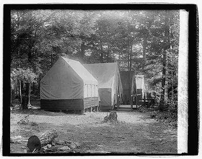 Hoover camp on the Rapidan, guest tents, 8/17/29