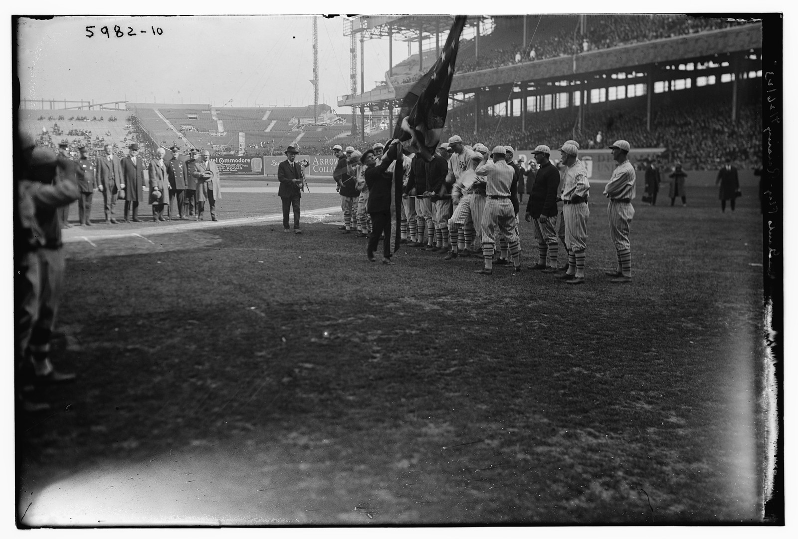 Giants flag - raising, 4/26/23, 4/26/23. — historic photograph