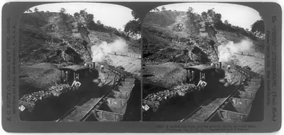 A loaded coal train and the gravity incline at a coal mine, Pittsburg, Pa., U.S.A.