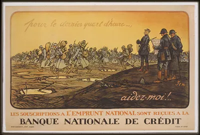 Pour le dernier quart d'heure... aidez-moi! Banque Nationale de Crédit poster