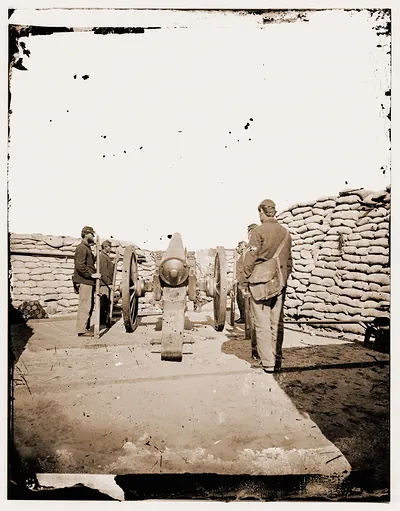 A parrott gun (trained on Sumter?)
