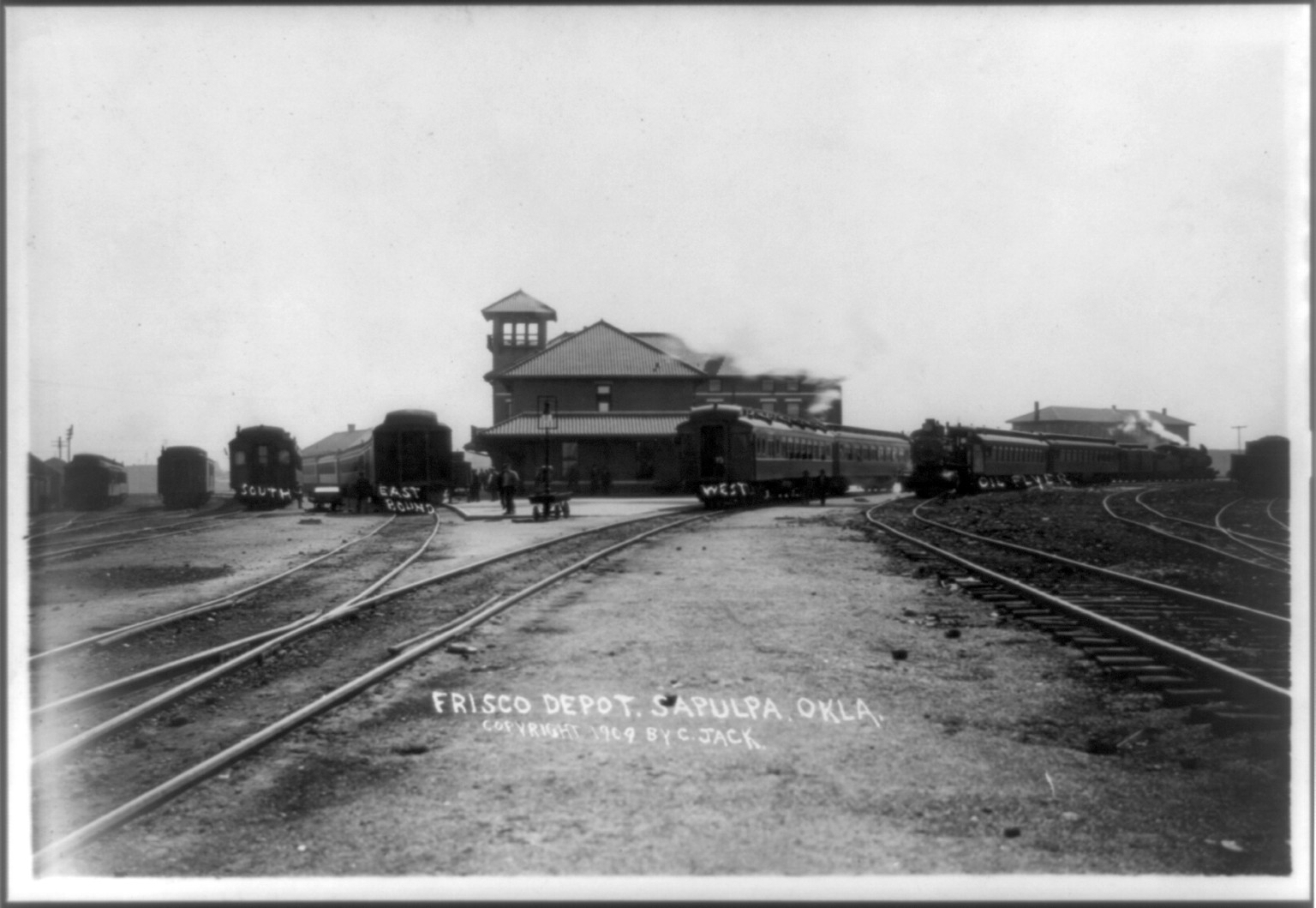 Frisco Depot, Sapulpa, Okla., c1909. — historic photograph