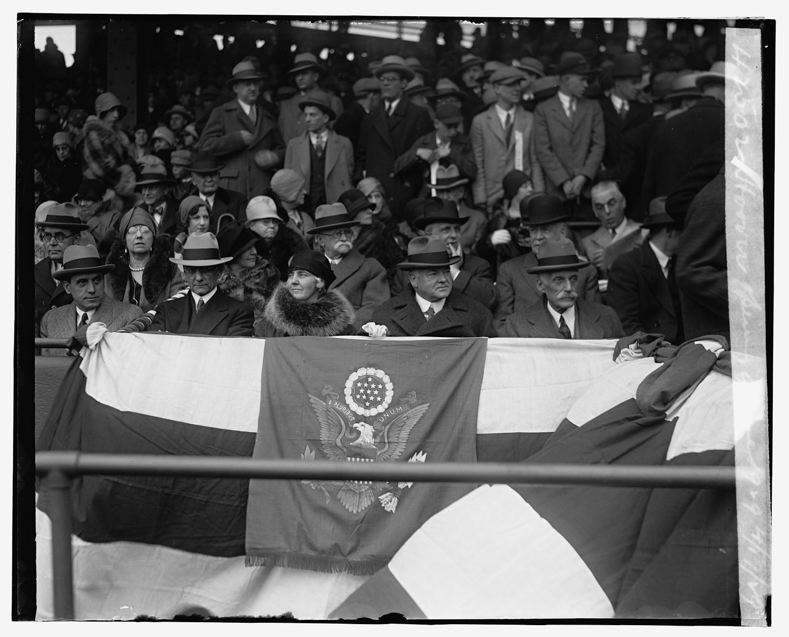 Hoover, Opening game, 1929, 4/17/29, 1929 April 17. — historic photograph