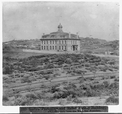 Ladies' Protection and Relief Society Building - Franklin Street from the West, San Francisco