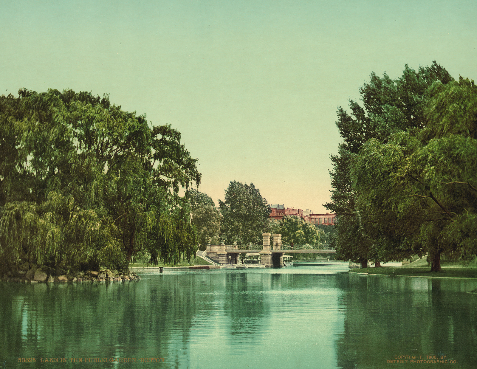 Lake in the Public Garden, Boston — historic image