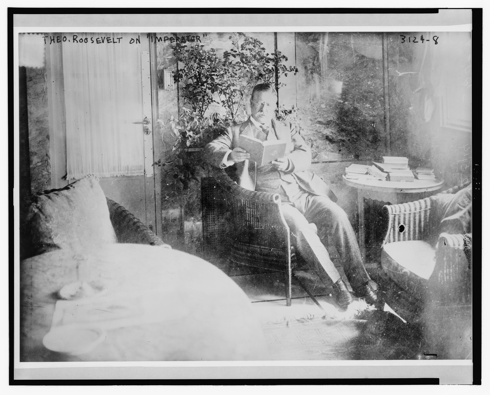 Theo. Roosevelt on Imperator"" — historic photograph