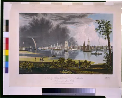 City of Charleston, South Carolina, looking across Cooper's River / painted by G. Cooke ; engraved by W.J. Bennett.