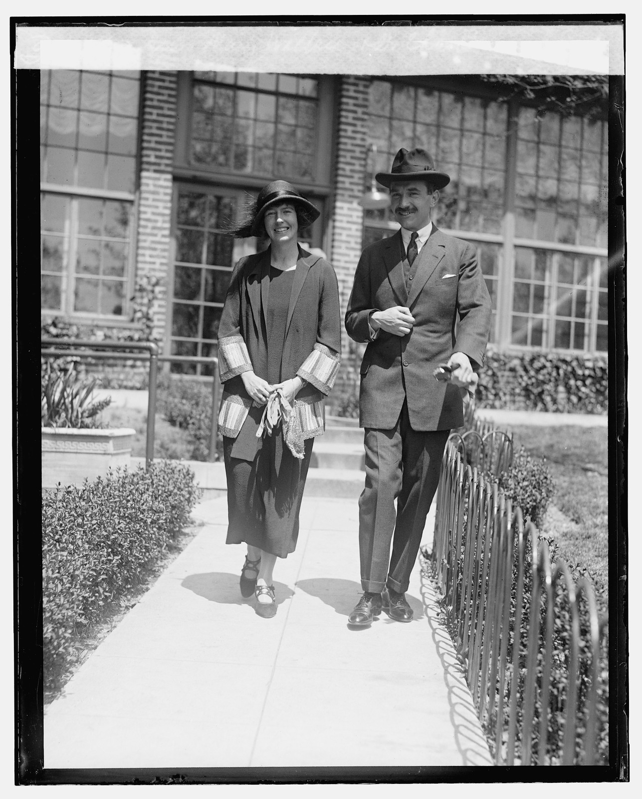 Miss Mary Wallace & Dr. Chas. Bruggmann, [5/3/24], [1924 May 3] — historic photograph