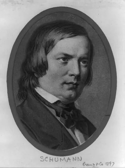 [Robert Schumann, bust portrait, facing right]