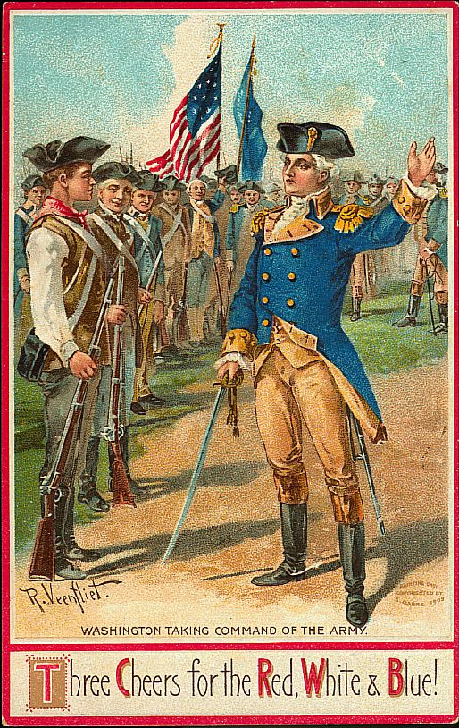 Washington Taking Command of the Army — historic image