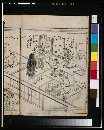 [The itinerant monk Shintoku cures a mute girl]