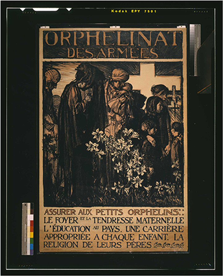 Orphelinat des armeacutee / Frank Brangwyn., 1915 — vintage poster