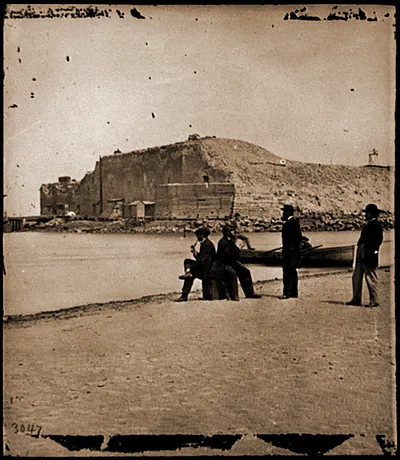 Charleston S.C. Fort Sumter from the sand-bar