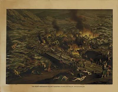 The Great Conemaugh Disaster - Johnstown Flood - Kurz and Allison,