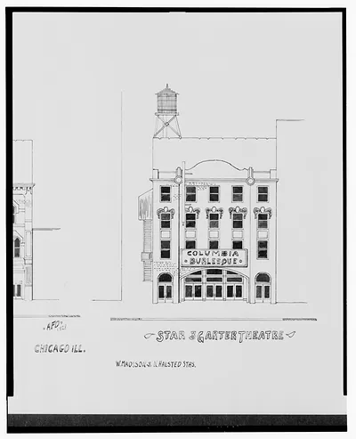 [Academy of Music and Star & Garter Theatre (Columbia Burlesque), North Halsted St. and West Madison St., Chicago, Illinois] / AFD 1928.