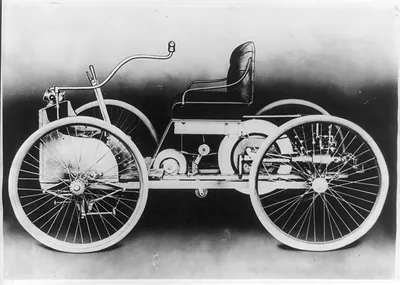 The first automobile built by Henry Ford, 1893?, one of the first three of four automobiles built in the United States