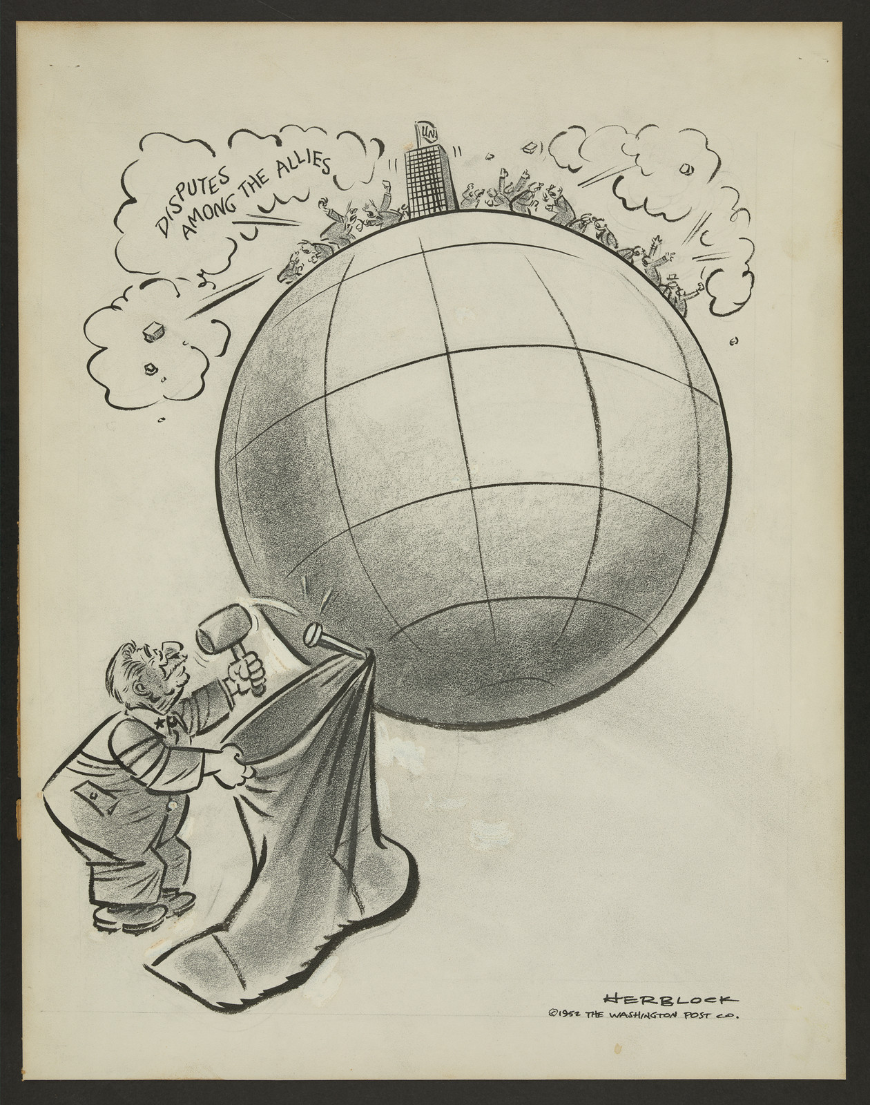 Hanging up stocking: disputes among the allies — historic image