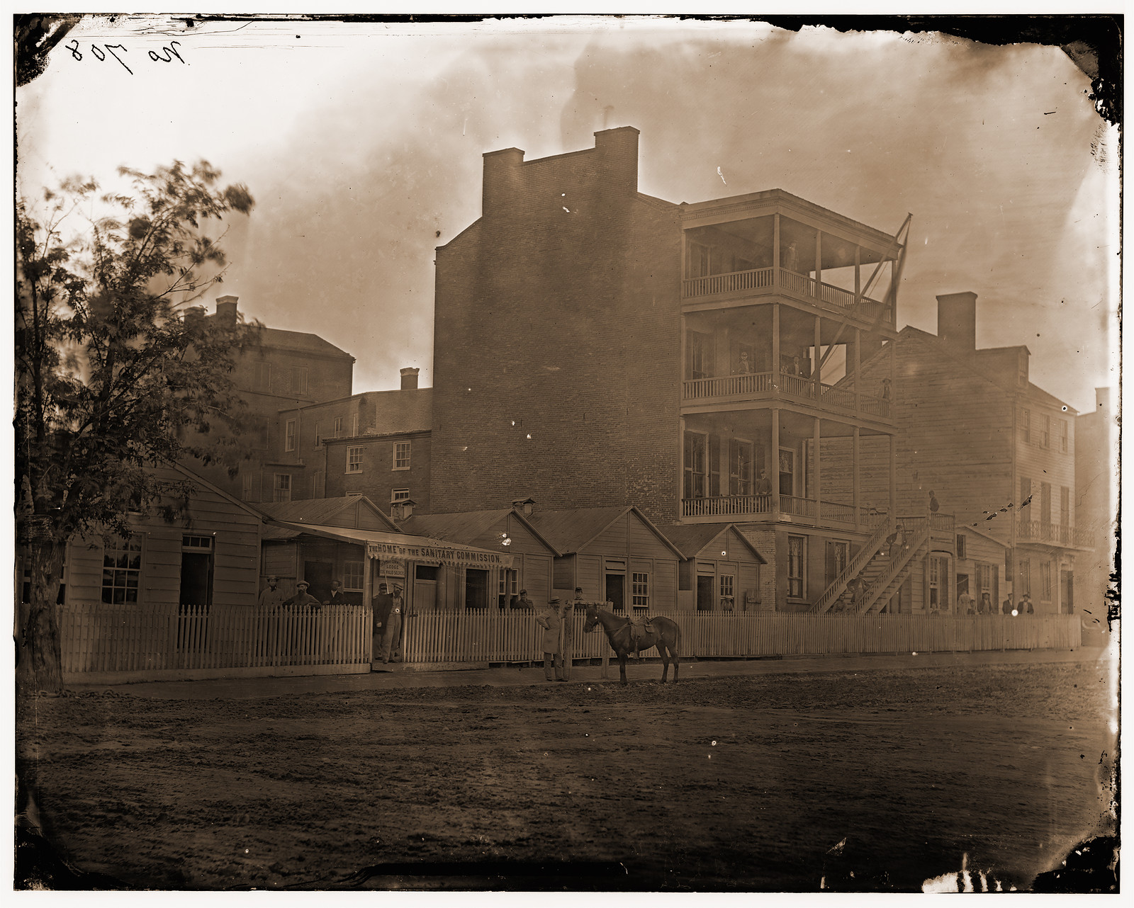 Washington District of Columbia. The home of the Sanitary Commission, 1863 — historic photograph