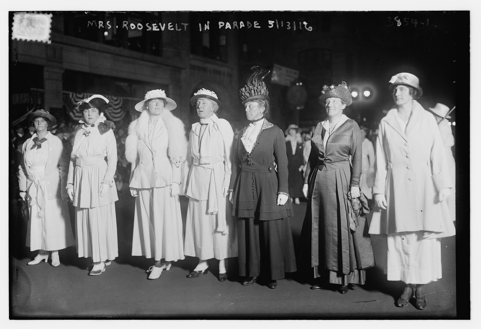 Mrs. Roosevelt in Parade, 1916, 1916 — historic photograph