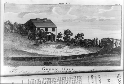 Green Hill, the seat of Samuel Meredith Esqr. near Philadelphia / J. Hoffman del. ; S. Hill sc.