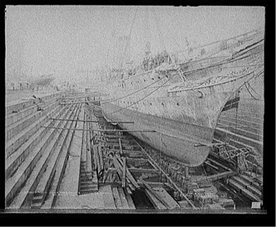 Mayflower, President Roosevelt's [i.e. Theodore Roosevelt's] yacht, Brooklyn Navy Yard