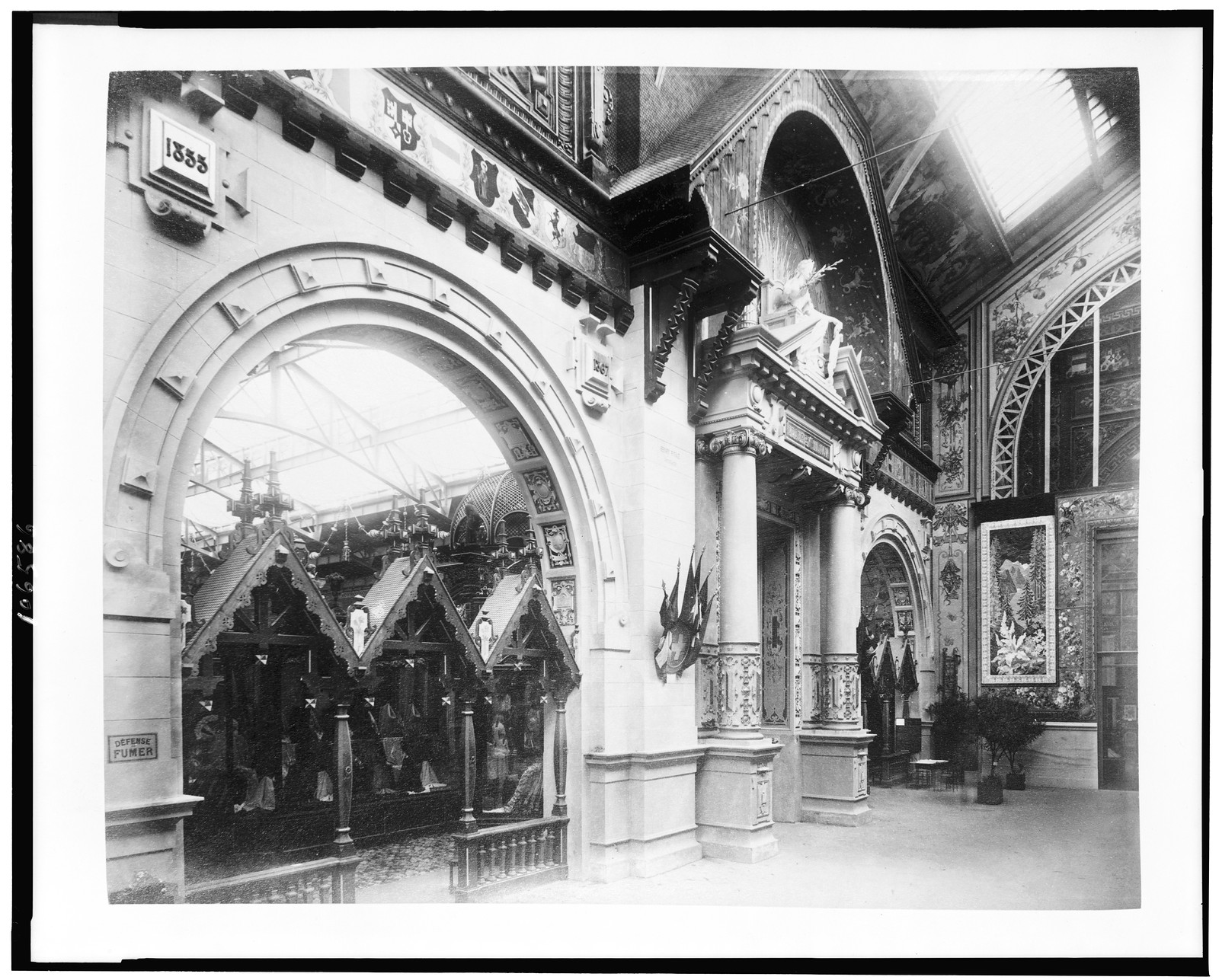 [Swiss exhibit, Palace of Diverse Industries, Paris Exposition, 1889], [1889] — historic print