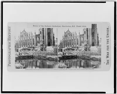 Ruins of the Catholic Cathedral, Charleston, S.C.--Front view