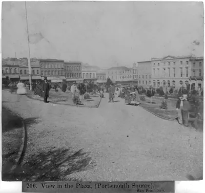View in the Plaza, (Portsmouth Square) San Francisco