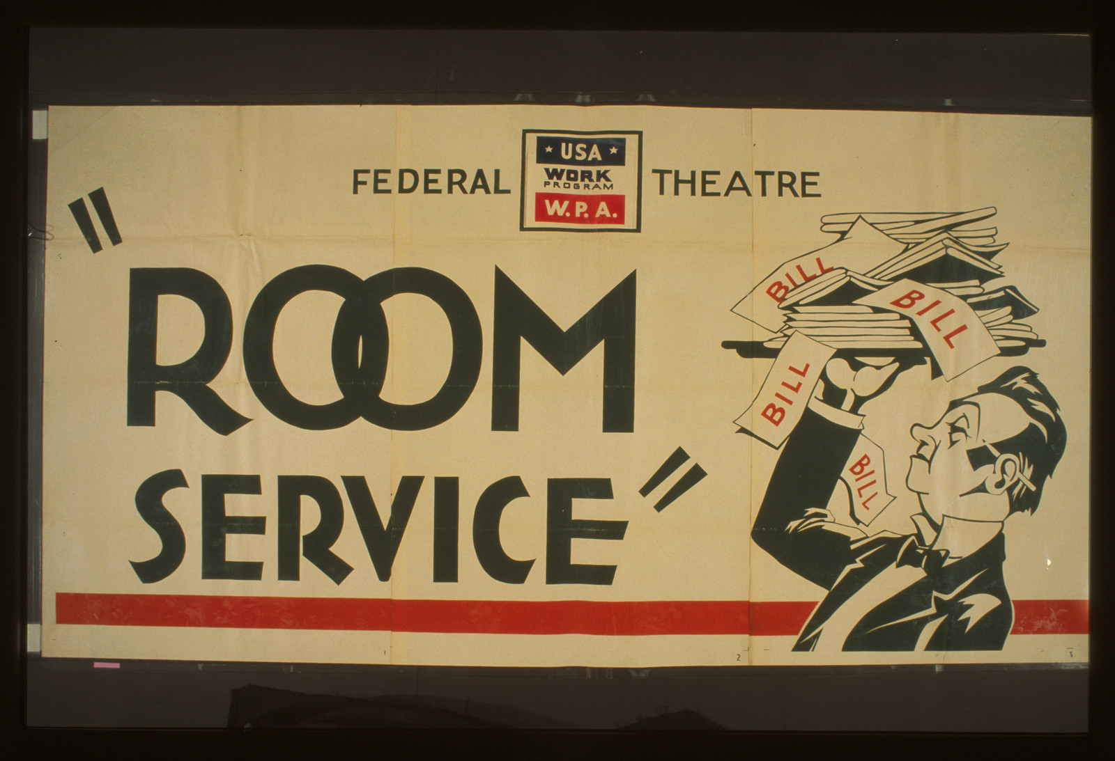Federal Theatre [presents] Room service, 1936 — vintage poster