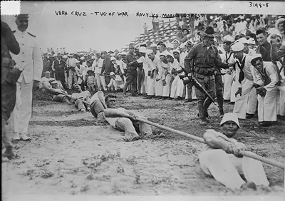 Vera Cruz -- tug of war -- Navy Vs. Marine Corps