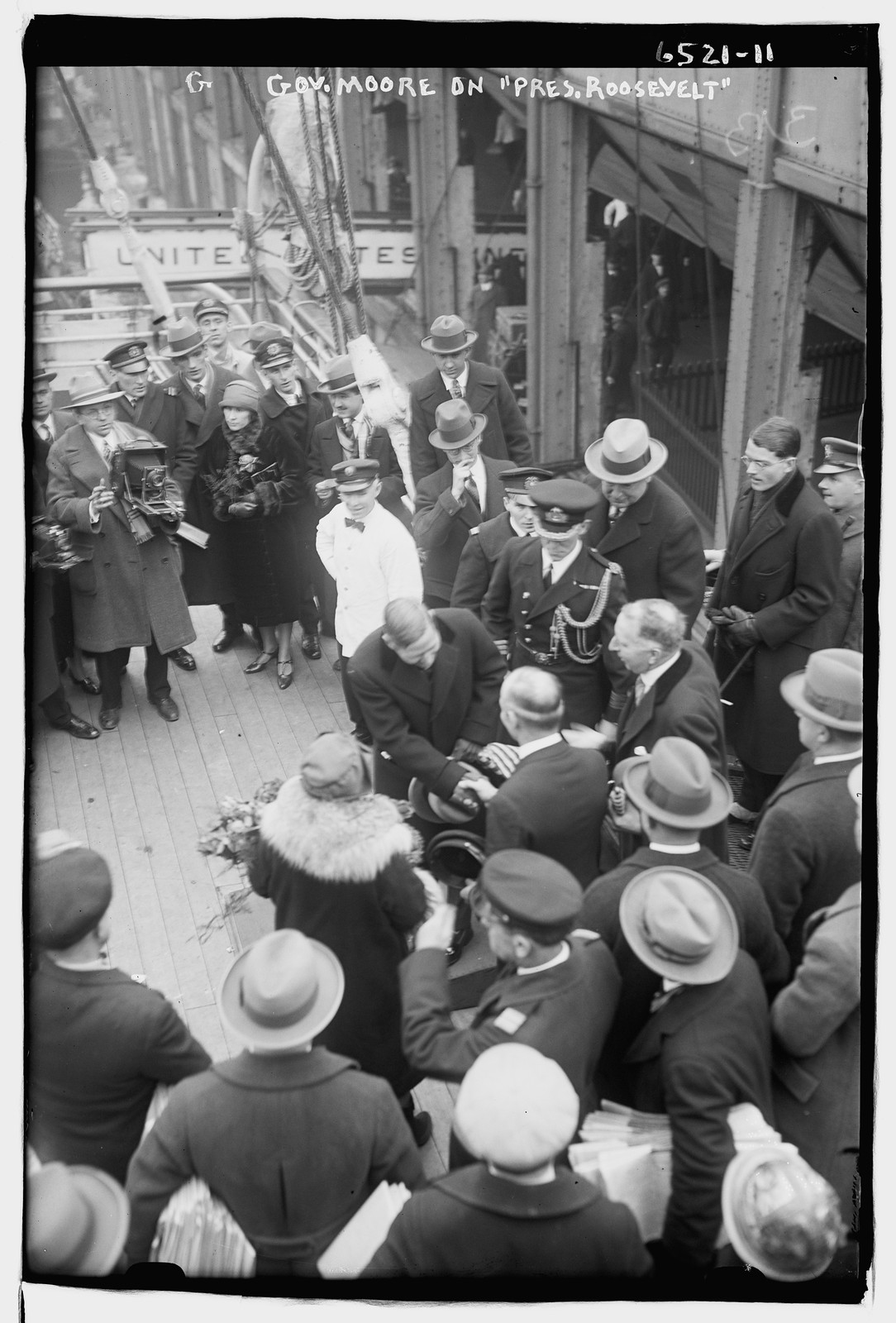Gov. Moore on PRES. ROOSEVELT, n/a — historic photograph