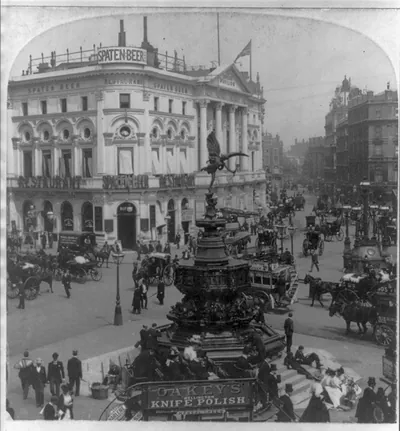 In the heart of modern Babylon, Piccadilly Circus, London, England
