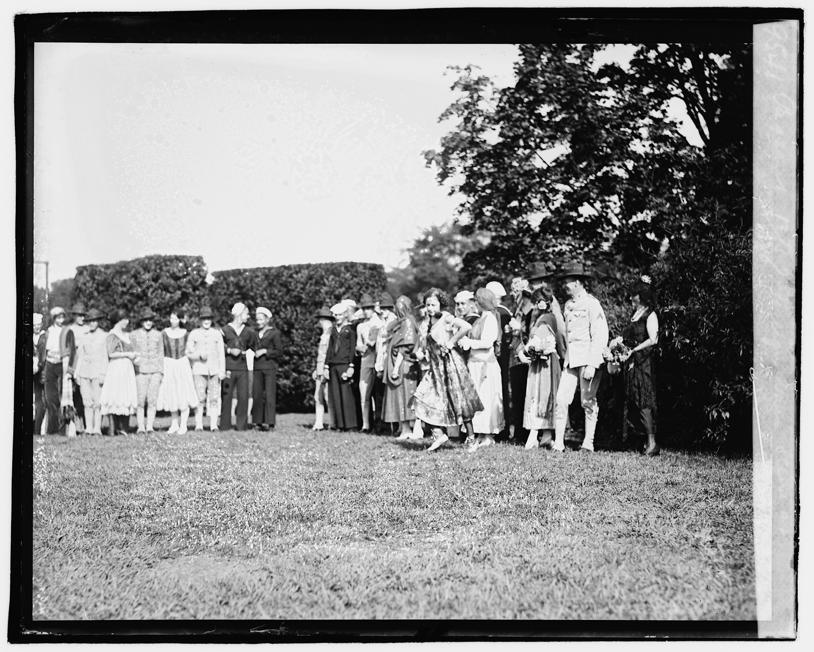 Pageant, Vets of Foreign Wars, scene at Santiago, [1920] — historic photograph
