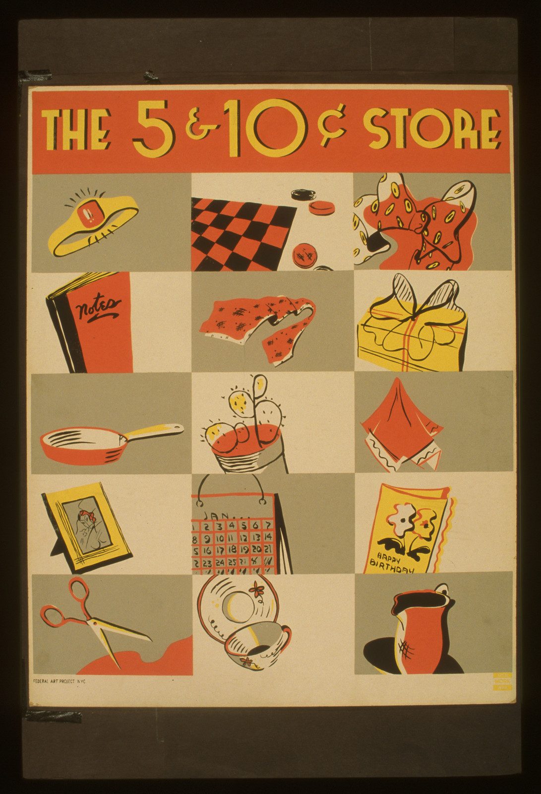 The 5 & 10 [cent] store, 1936 — vintage poster
