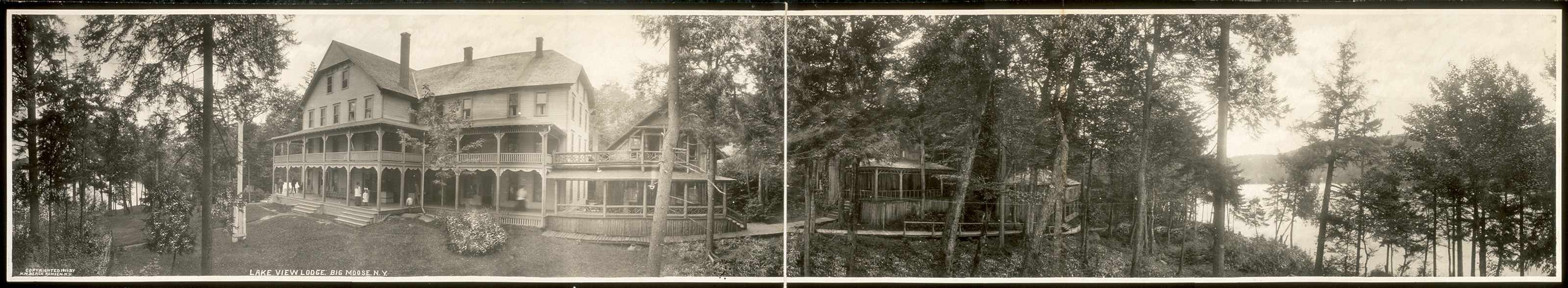 Lake View Lodge Big Moose, New York, 1911, 1911 — historic image