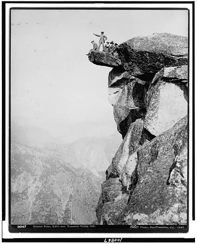 Glacier Point, 3201 feet, Yosemite Valley, Cal. / Taber Photo., San Francisco, Cal.