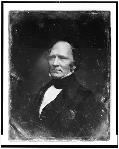 Portrait of an unidentified man in dark coat and cravat