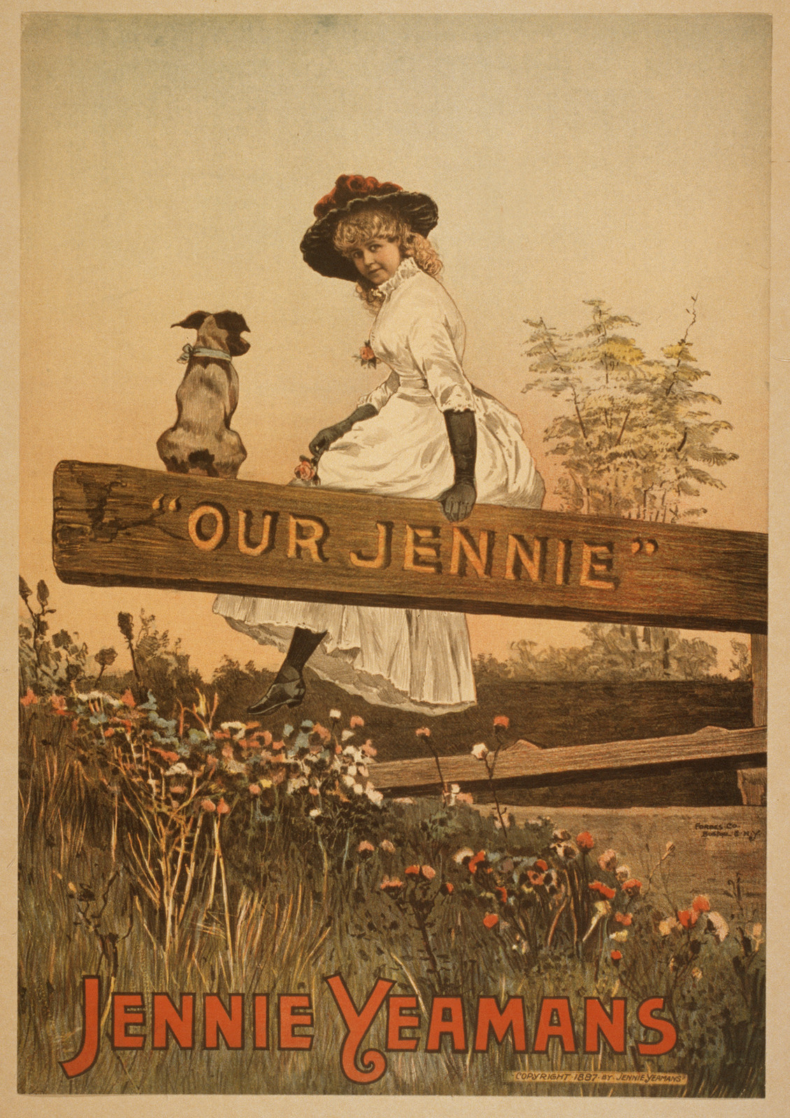 Jennie Yeamans "Our Jennie", Boston ; N.Y. : Forbes Co., c1887. — historic image
