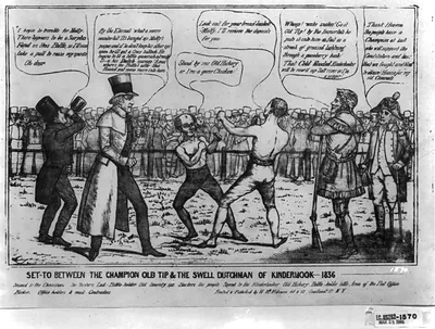 Set-to between the champion old tip & the swell Dutcheman of Kinderhook -- 1836