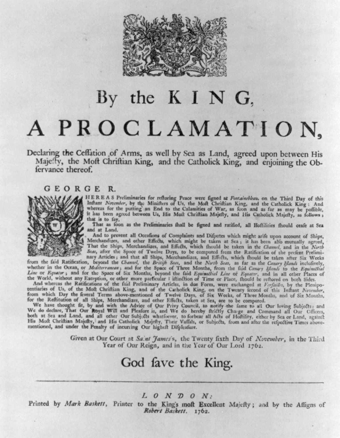 By the king, a proclamation, 1975 — historic print