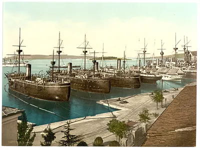 Pola the Navy Yard Istria Austro-Hungary