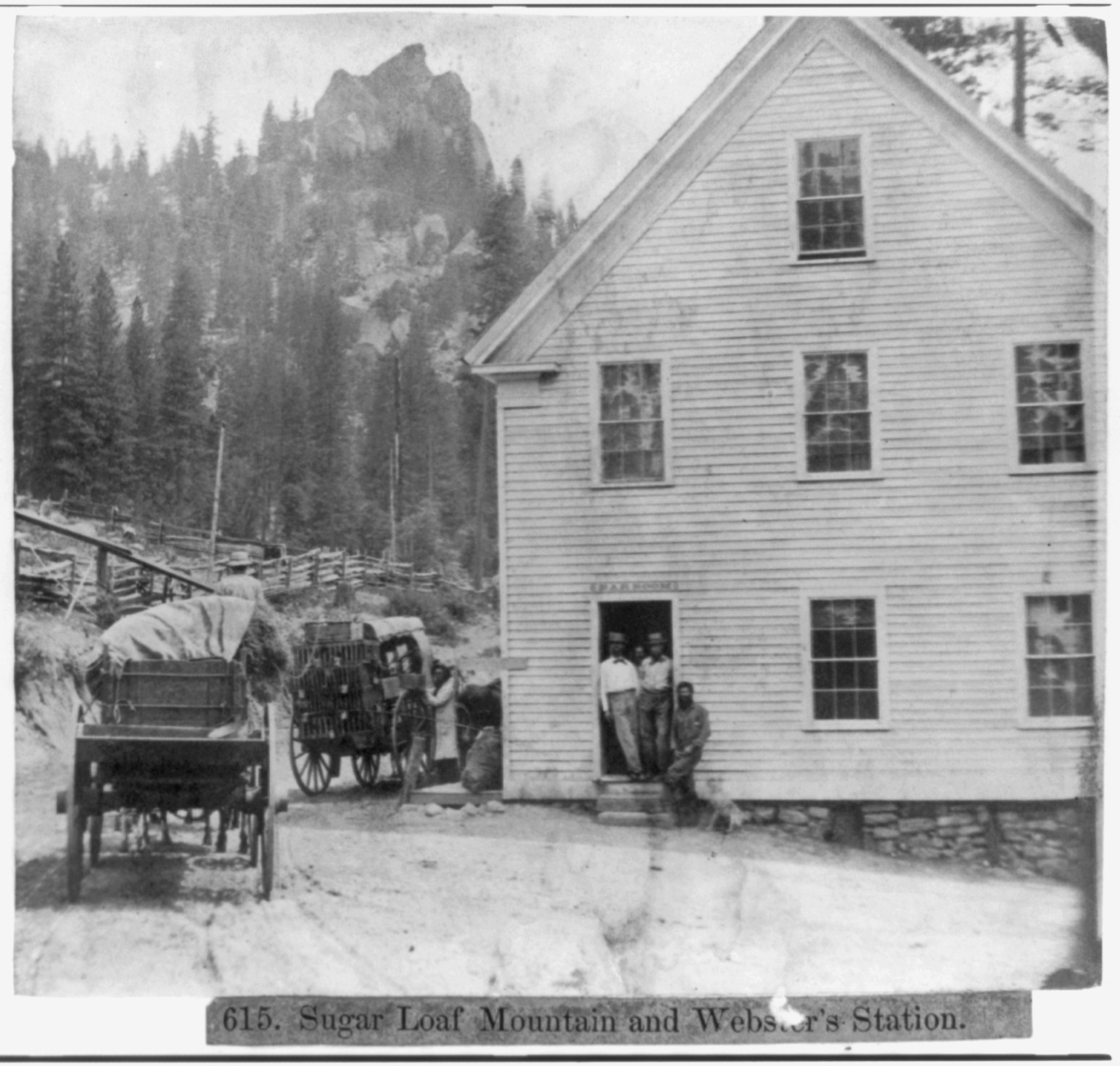 Sugar Loaf Mountain, and Webster's Station, [published 1866] — historic photograph
